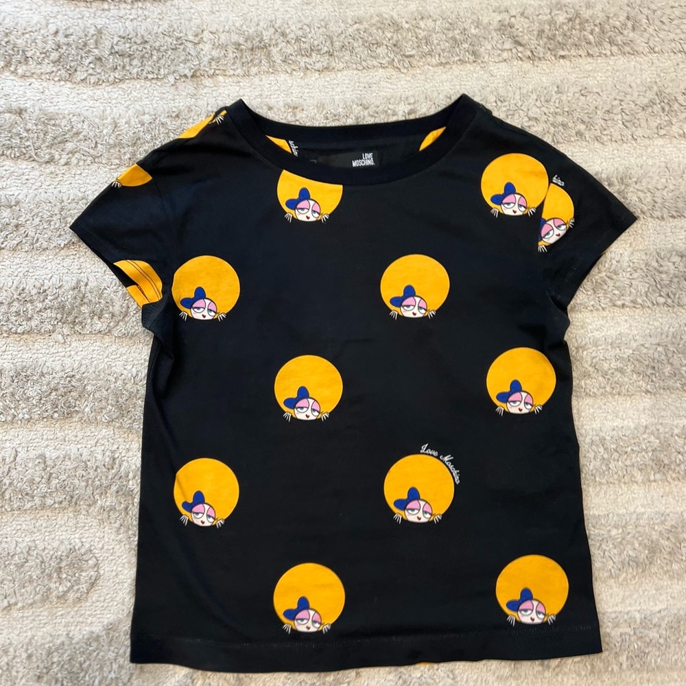 LOVE MOSCHINO Embellished  100% cotton T-Shirt 6